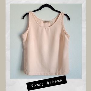 Tommy Bahama Silk Cayman Tank Top, Small, Pale Pink